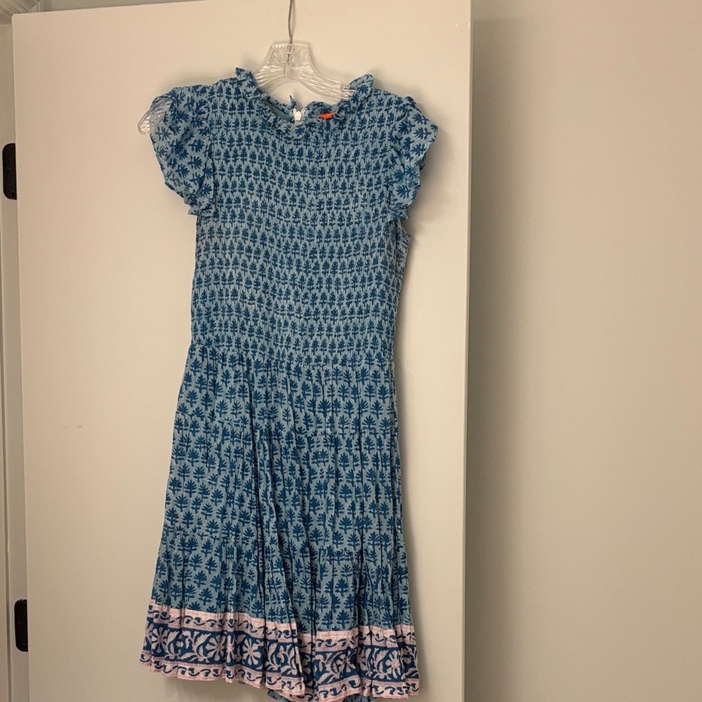 Oliphant Blue and Pink Patterned Dress
